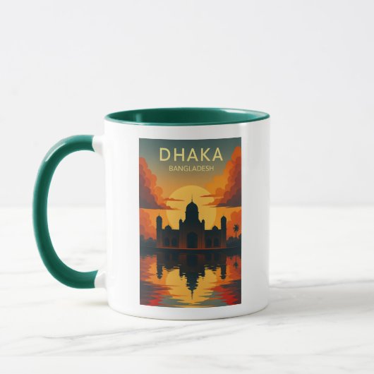 Mug Dhaka Mausoleum Sunset – Digital Art Design Poster (Gauche)