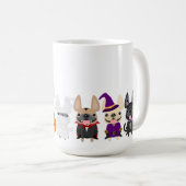 Mug d'Halloween à Chien-taureau français - 15 oz (Devant droit)