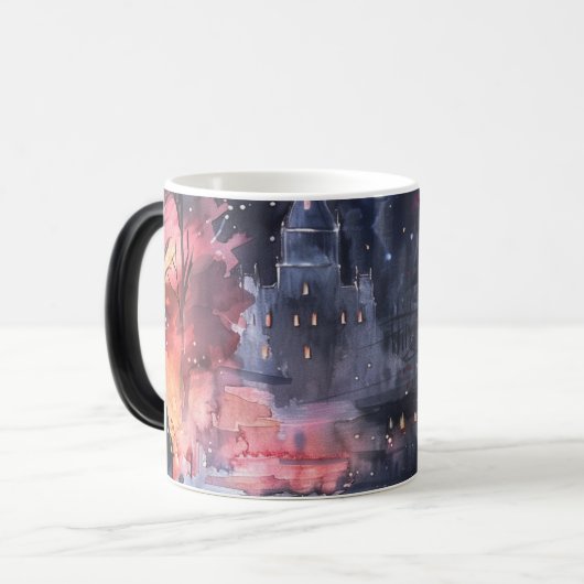 Mug d'Halloween à l'aquarelle de Morphée (Devant gauche)