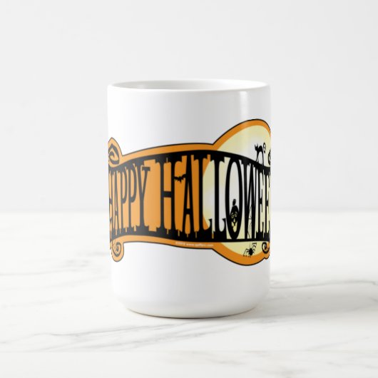 Mug d'Halloween/bannière (Centre)