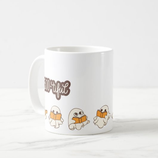 Mug d'Halloween 'BOOTIFUL' mignonne - 11oz (Devant gauche)