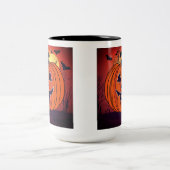 Mug d'Halloween Citrouille vibrante (Centre)