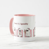 Mug d'Halloween mignonne et Éffrayante - Kawaii Gh (Devant gauche)