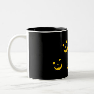 Mug d'Halloween - Visages lumineux dans le noir