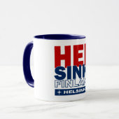 Mug d'Helsinki - choisir style et couleur (Devant gauche)