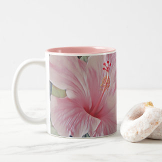 Mug d'hibiscus rose hawaïen