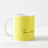 Mug d'hiver dans Jaune clair 'Vous êtes mon soleil (Gauche)