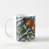 Mug d'hiver de l'écureuil festif (Gauche)