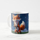 Mug d'hiver de renard joyeux (Devant gauche)
