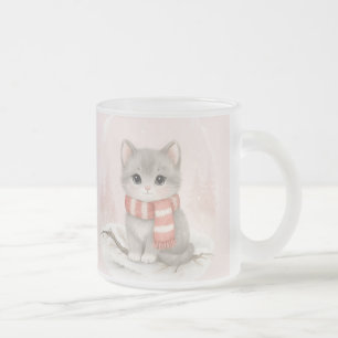 Mug d'hiver personnalisé avec un adorable chaton