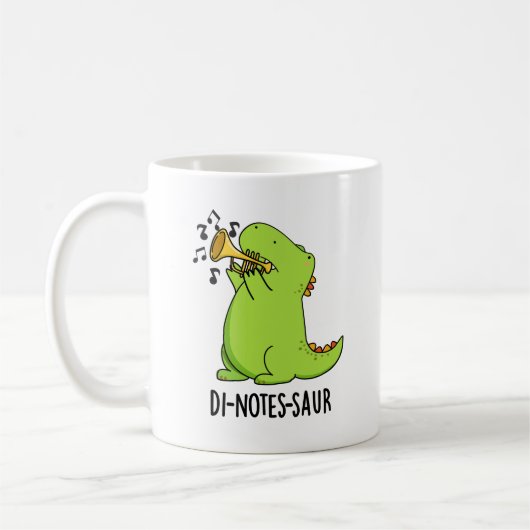 Mug Di-notes-saur Blague drôle de dinosaure (Gauche)