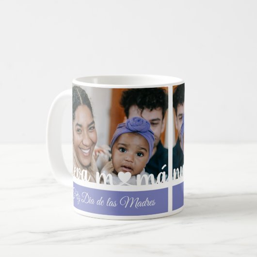 Mug Dia de las Madres Nueva Mama (Devant gauche)