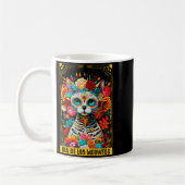 Mug Dia De Los Meowtos Sugar Skull Cat Gift (Gauche)