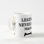 Mug Dia De Los Muerto, Fête mexicaine de l'infirmière  (Devant gauche)