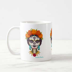 Mug Dia de Los Muertos Catrina