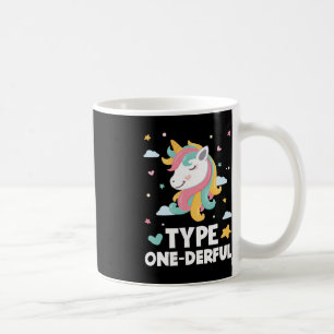 Mug Diabète amusant Type 1 Diabète Type Unico à un seu