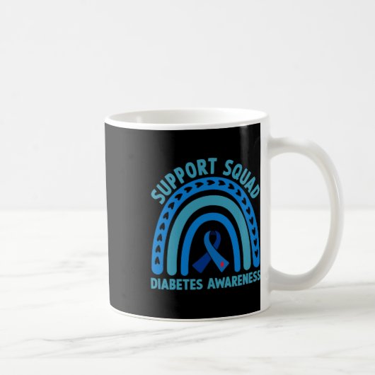 Mug Diabète Blue Support Squad Sensibilisation au diab (Droite)