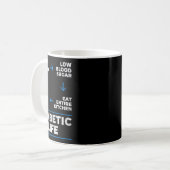 Mug Diabète Cycle de vie amusant Sensibilisation au di (Devant gauche)