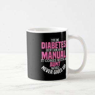 Mug Diabète Tante T1D Diabète Type 1 Sensibilisation F