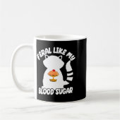 Mug Diabetes Awareness Quote Racoon Feral Like My Bloo (Gauche)