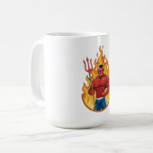 Mug Diable avec trident (Devant gauche)