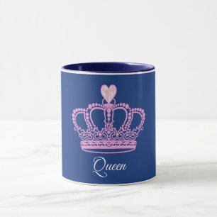 Mug Diadème Couronne Reine Rose