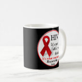 Mug Diagnostic de la Journée mondiale du sida (Devant droit)