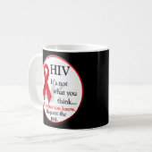 Mug Diagnostic de la Journée mondiale du sida (Devant gauche)