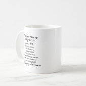 Mug Diagnostic d'élève-infirmière : Effort (Devant gauche)