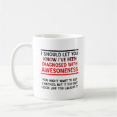 Mug Diagnostiqué avec une boue de conscience (Gauche)
