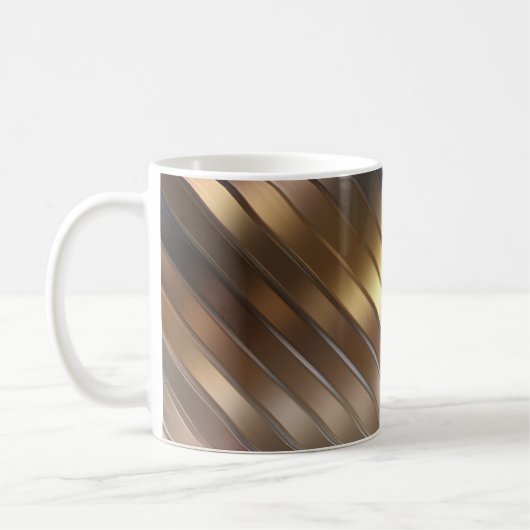 Mug Diagonal doré abstrait élégant arrière - plan. (Gauche)