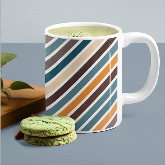 Mug Diagonale à bandes multicolores