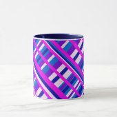 Mug Diagonale bleue rose violet (Centre)