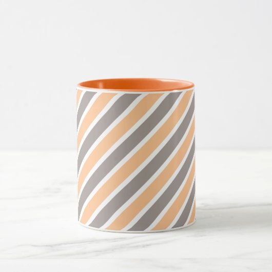 Mug Diagonale gris orange (Centre)