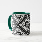 Mug Diagonale ornementale celtique (Devant gauche)