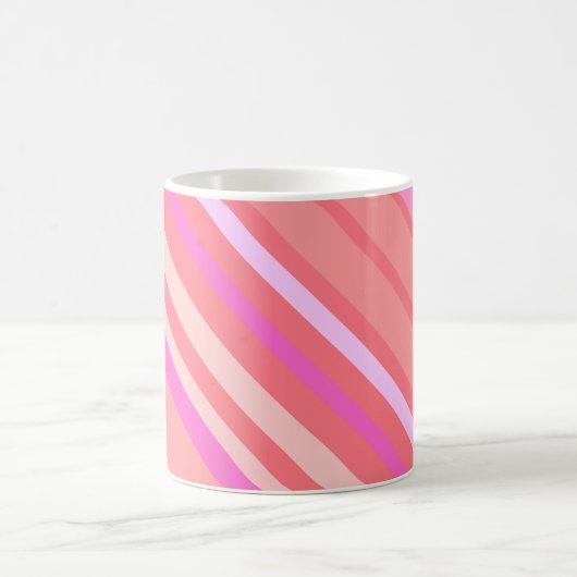 Mug Diagonale rose moderne (Centre)