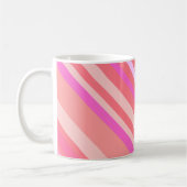 Mug Diagonale rose moderne (Gauche)