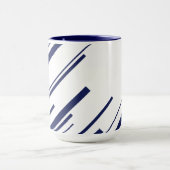 Mug Diagonales en bleu et blanc (Centre)