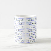 Mug Diagramme alphabétique anglais en écriture manuscr (Centre)