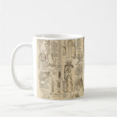 Mug Diagramme anatomique de Cyclopaedia 1728 (Gauche)