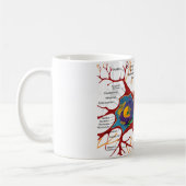 Mug Diagramme Cellule Neuronale Complète Système Nerve (Gauche)