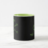 Mug Diagramme chimique de la molécule de caféine (Centre)