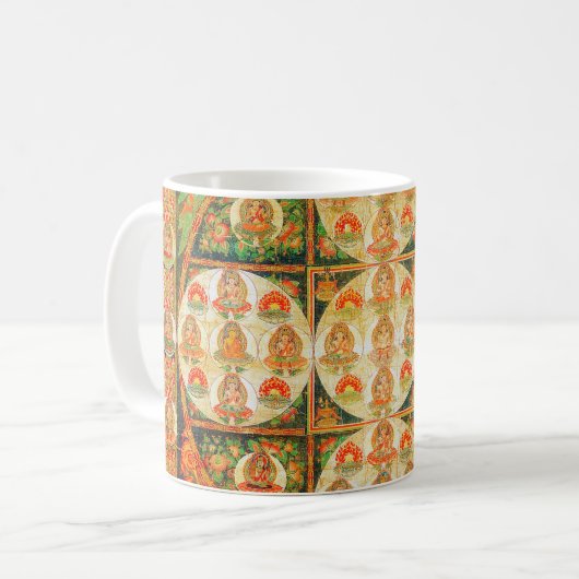 Mug Diagramme cosmique Mandala pour la méditation (Devant gauche)