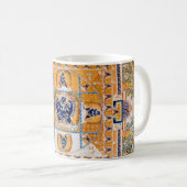 Mug Diagramme cosmique Mandala pour la méditation (Devant droit)