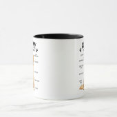 Mug Diagramme d'anatomie drôle de Labrador Retriever (Centre)