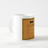 Mug Diagramme de panneau de frette de Djent (Devant gauche)