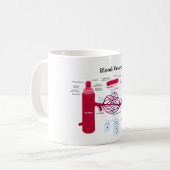 Mug Diagramme de veines de capillaires d'artères de (Devant gauche)