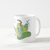 Mug Diagramme des molécules d'ARNm d'ARNt et de protéi (Devant droit)