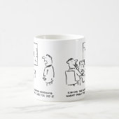 Mug Diagramme des ventes Office tourné latéralement (Centre)