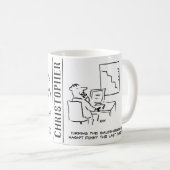 Mug Diagramme des ventes Office tourné latéralement (Devant droit)